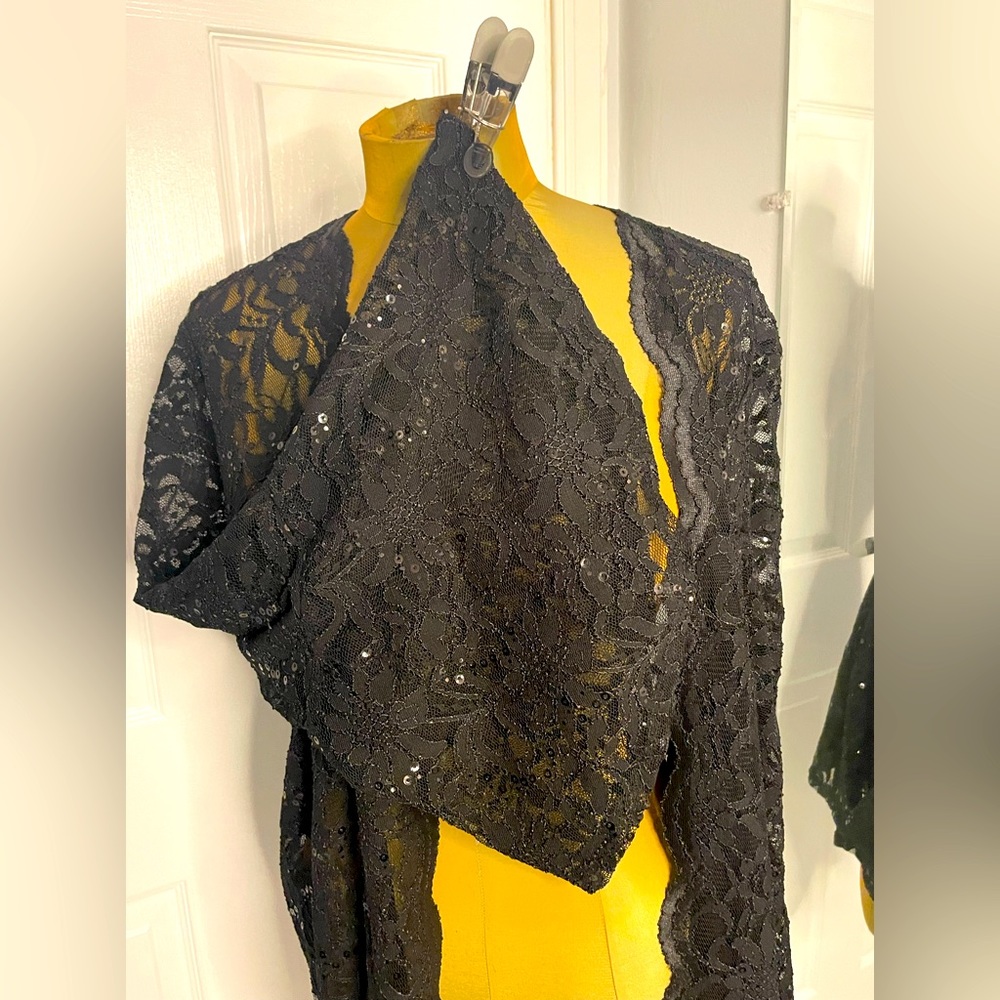 Black Lace Jacket (formal evening wear)